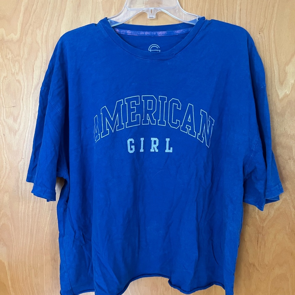 American Girl Vibrant Blue Short Sleeve Tee